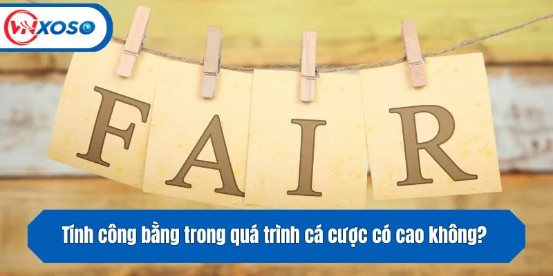 Tính công bằng trong quá trình cá cược có cao không?