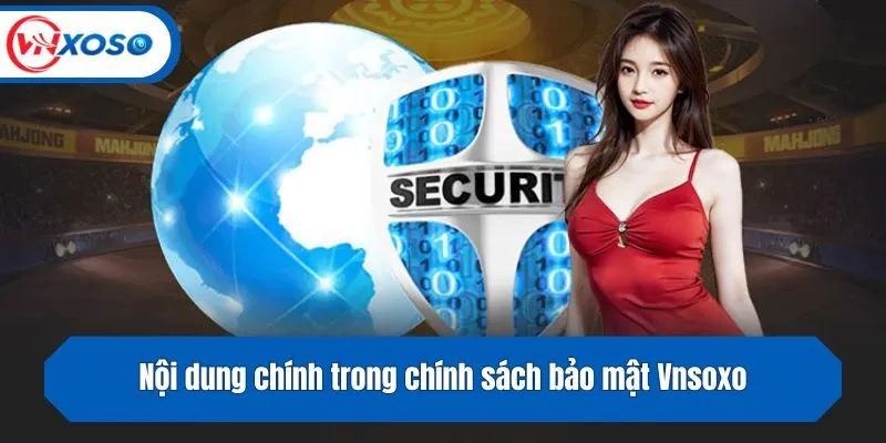 Nội dung chính trong chính sách bảo mật Vnsoxo