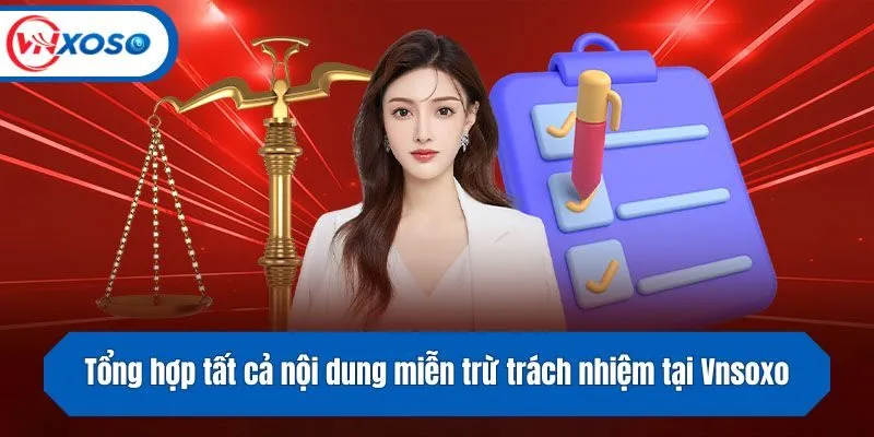 Tổng hợp tất cả nội dung miễn trừ trách nhiệm tại Vnsoxo